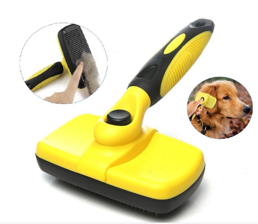 Furvero™ Self-Cleaning Slicker Brush for Dogs & Cats
